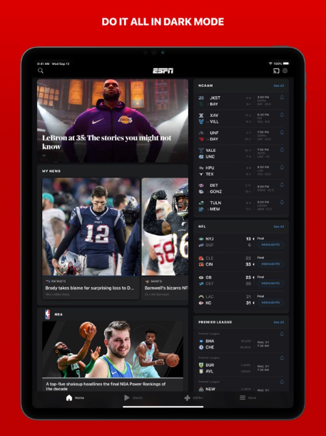 تحميل ESPN للايفون مهكر ESPN.11.0.2.IOS.2026 آخر إصدار 4