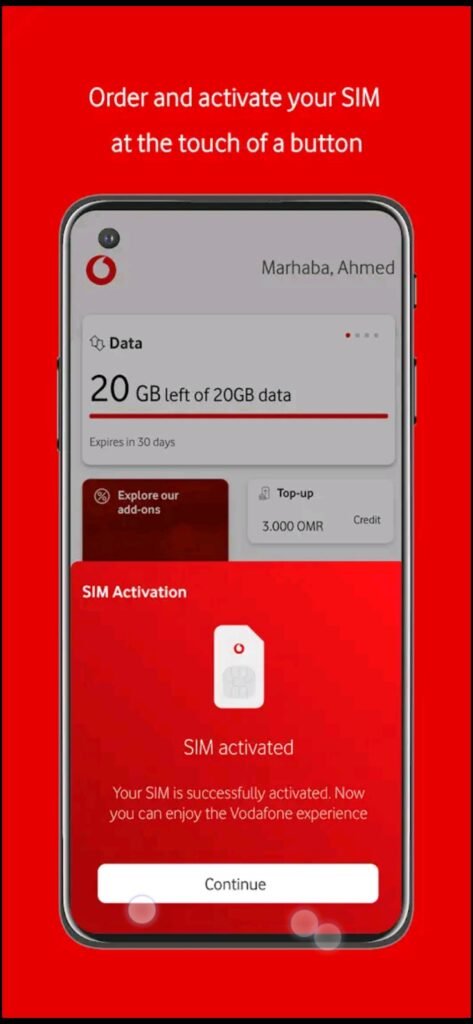 تحميل تطبيق فودافون عمان للاندرويد Vodafone Oman.2.1.2.Apk.2026 آخر إصدار 3
