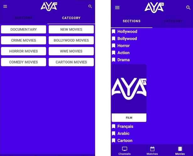 تحميل تطبيق aya tv للايفون aya tv.V5.0.IOS.2026 آخر إصدار 4