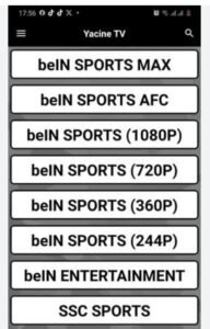 تحميل ياسين تيفي بلاك للاندرويد Yacine TV BLACK.V4.0.APK.2026 اخر اصدار 2