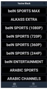 تحميل ياسين تيفي بلاك للايفون Yacine TV BLACK.V4.0.IOS.2026 اخر اصدار 5