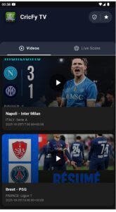 تحميل تطبيق Cricfy TV للاندرويد APK.2026 تلفزيون الكريكيت اخر اصدار 1