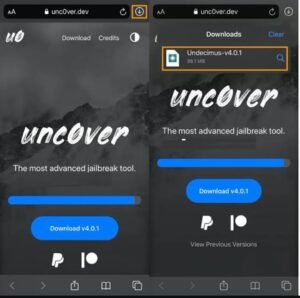 تحميل انكفر للايفون Unc0ver. 5.3.1. IOS. 2026 اخر اصدار 1