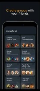 تحميل character ai مهكر 1.8.6.2026.APK شخصيات بالذكاء الاصطناعي اخر اصدار 4